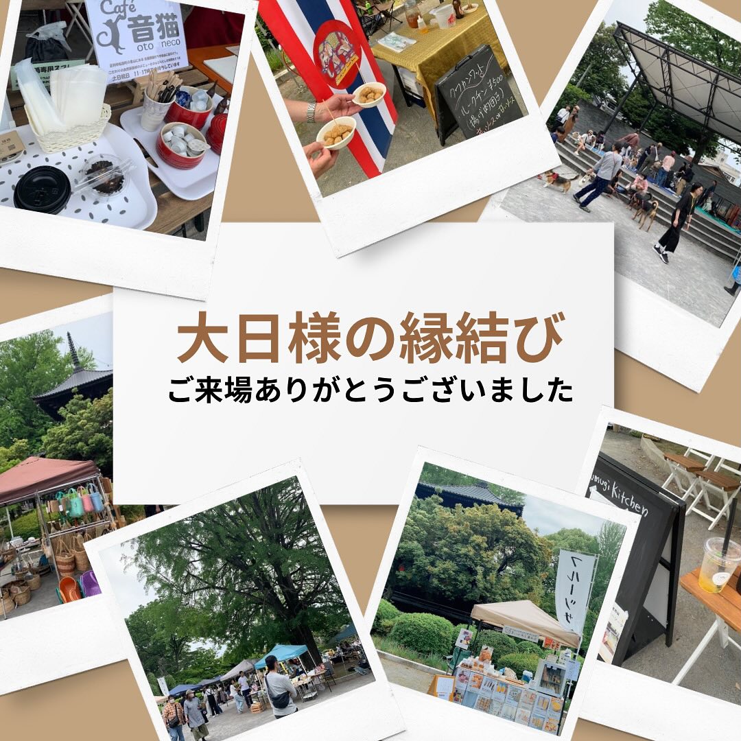 こんにちは。 フルーツサンドと食パンの店  まいにちしあわせです。 いつもありがとうございます。ちょっと長文です。

大日様の縁結び
保護犬保護猫譲渡会とマルシェ
ご来場頂きありがとうございました。

保護団体や協賛の皆様のご尽力により、10:00の開始前からたくさんの方にご来場いただき、皆様、保護活動に高い関心を持っていらして、熱心に猫ちゃんわんちゃんと触れ合っておられました。面談のご予約なども多数あったそうで、本当に良かったと思いました。ひとつでも多くの生命が繋がりますようお祈りいたします。秋にも開催予定とのことですので、また皆様のご来場をお待ちしております。

フルーツサンドは開店2時間ほどで完売となり、力不足で大変申し訳なかったです。
1人製造の為、限界はあるのですが、工程を見直し、今後も製造数を増やせるように、もっとたくさんの方に召し上がっていただけるように努力していきたいと思います。

今回の大日様の縁結びは、
たくさんの旧知の方に再会した1日でした。会えない間もずっと応援してくださっていたことを知り、感謝の気持ちが溢れました🥹

今回の大日様の縁結びやたかうじ市など、鑁阿寺にご縁があり、何度もマルシェに参加させていただいています。
遠い室町の時から往来してきた人々の祈りや願いが静かに息づいているこの場所がご縁を繋いでくれていることを感じています。
自然とマルシェの後にここで商売をさせてもらうことを感謝し、足利の発展と人々のしあわせを祈るようになりました。

今こうして地元の小麦でパンを作り、地元の果物でフルーツサンドを作り、大変なこともあるけれども、
微力ながら誰かのひとときの喜びのために尽くせることが、私の生きる意味なのかもしれないと思っています。
後どのくらい人生の残りがあるのか分からないけれども、足利の為に続けていけたら良いなと思っています。
後は勇気を少し出すだけ！
足利の街中で、狭くても居抜きで
始められる物件をご存知でしたら教えてください。
いつも応援ありがとうございます。
今後ともよろしくお願い申し上げます。

次回出店は5/26(日)
10:00〜16:00
hug maru(はぐまる)vol.4
今井酒造店　さかぐら
(太田市鳥山中町746-2)
詳細後ほどアップいたします。